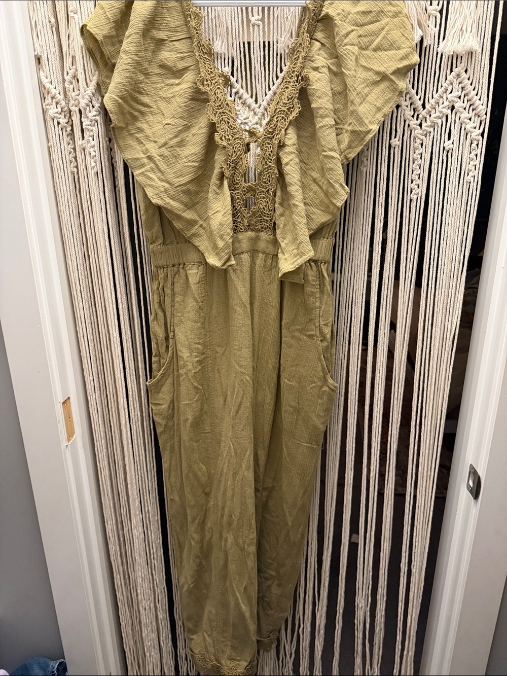 Free People Angela Jumpsuit Green - Picture 4 of 4